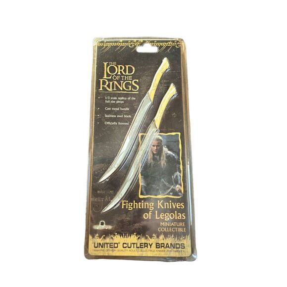 United Cutlery Other - Vintage Lord of the Rings Minature Fighting Knives of Legolas 1/3 Scale United C